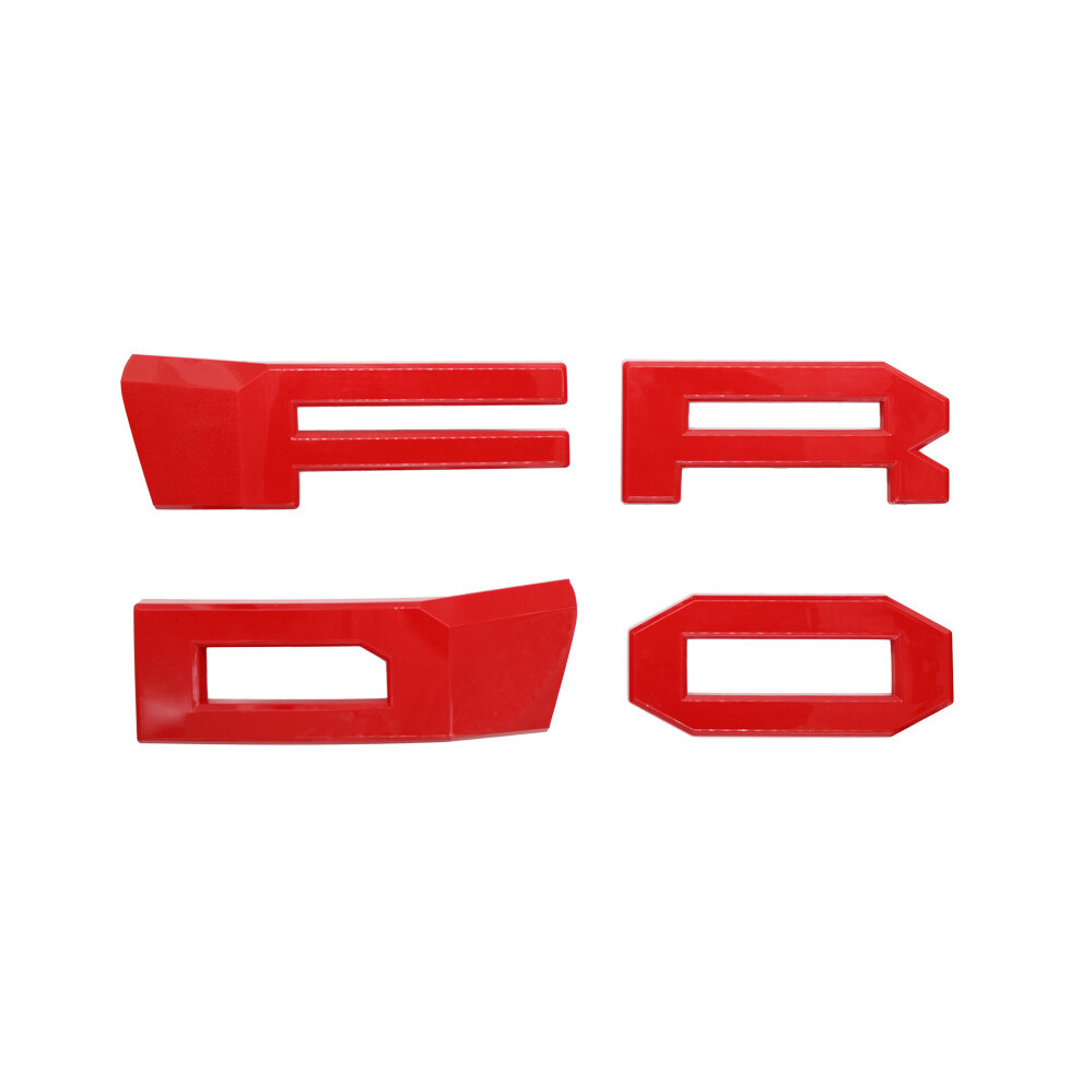 (Red) Raptor Grille Letters Modified Grill Letters Fit For Ranger 2019-2021 T8 Px Mkiii Mk3 Xl Xl+ Xls Xlt Limited Pickup Red 9160443691447