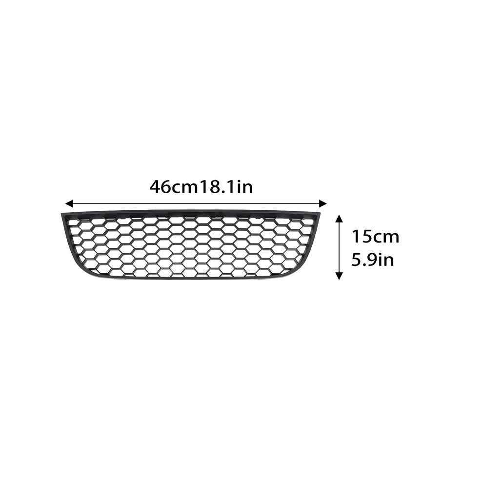 (1Pc) Front Lower Bumper Grilles For Vw Polo-Gti Mk4 9N3 2006 -2009 Racing Grill Center Grill Cars Accessories Vent Grille 9160443688645