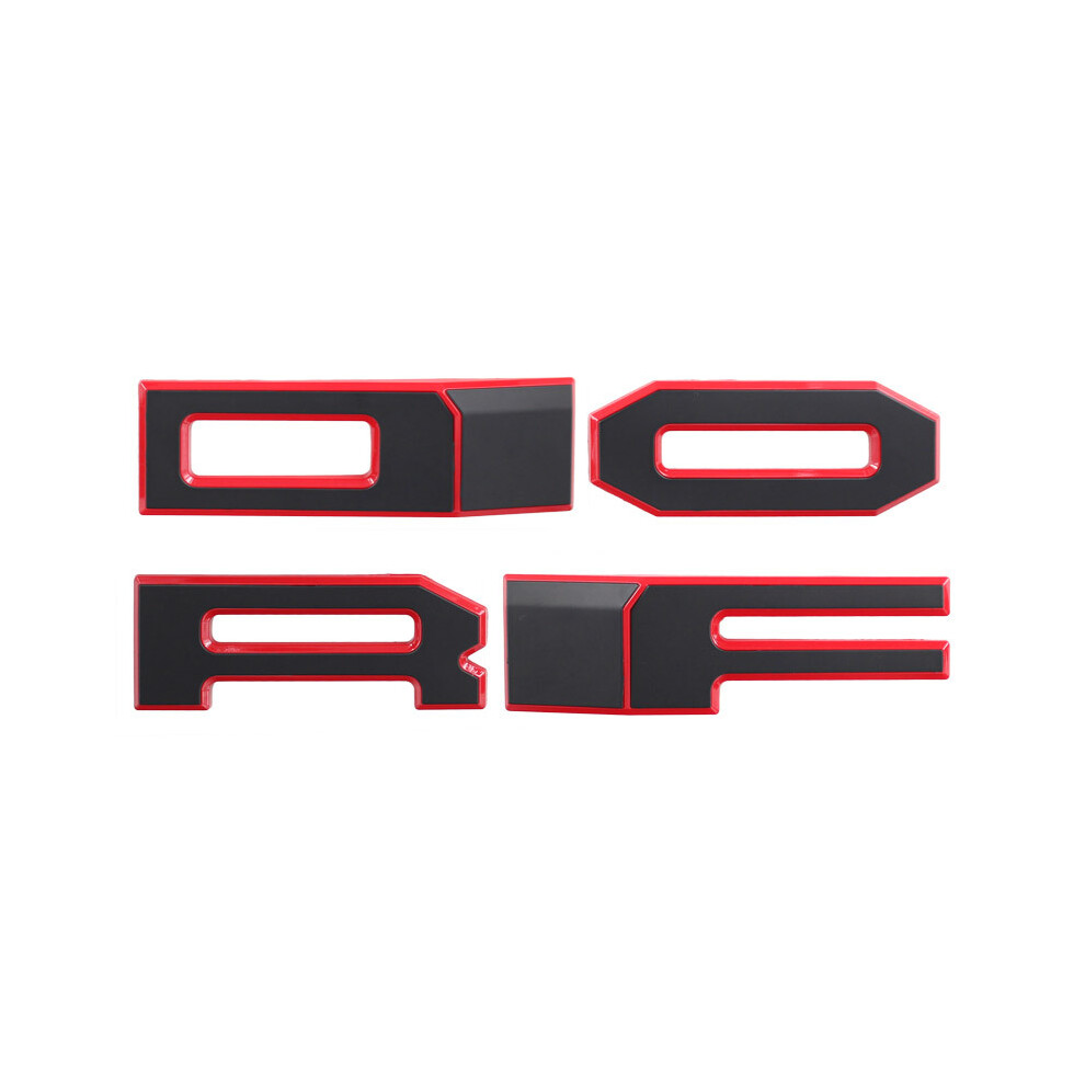( Letters) 4 Letter For Modified Mesh Grill Grille Of Ranger 2015-2018 T7 Px2 Mk2 Xl Xl+ Xls Xlt Limited Wildtrak Red/Black 9160443690082
