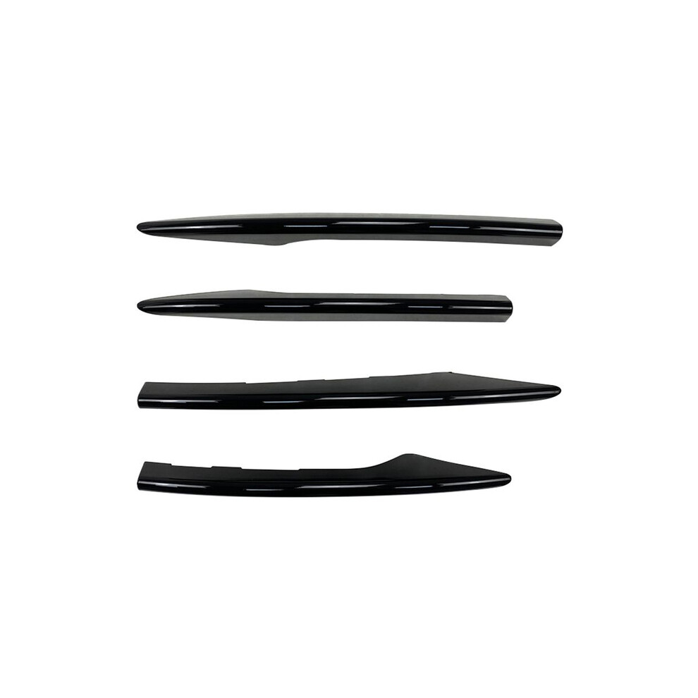 (Glossy ) Front Bumper Spoiler Splitter Air Vent Fog Lamp Grille Trim For Mercedes-Benz E-Class W213 E260 E300 E53 2021 2022 Black 9160443689376