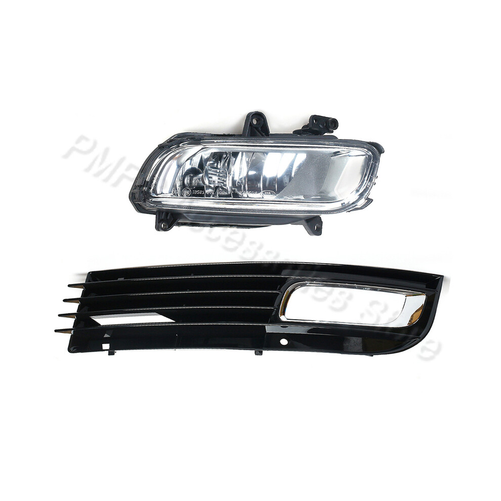 ( Grille-1Left) Pmfc Fog Grille Front Bumper Fog Frame Grille Lower Grille For Audi A8 D3 2008 2009 2010 4E0807681an 4E0807682an Light 9160443693113