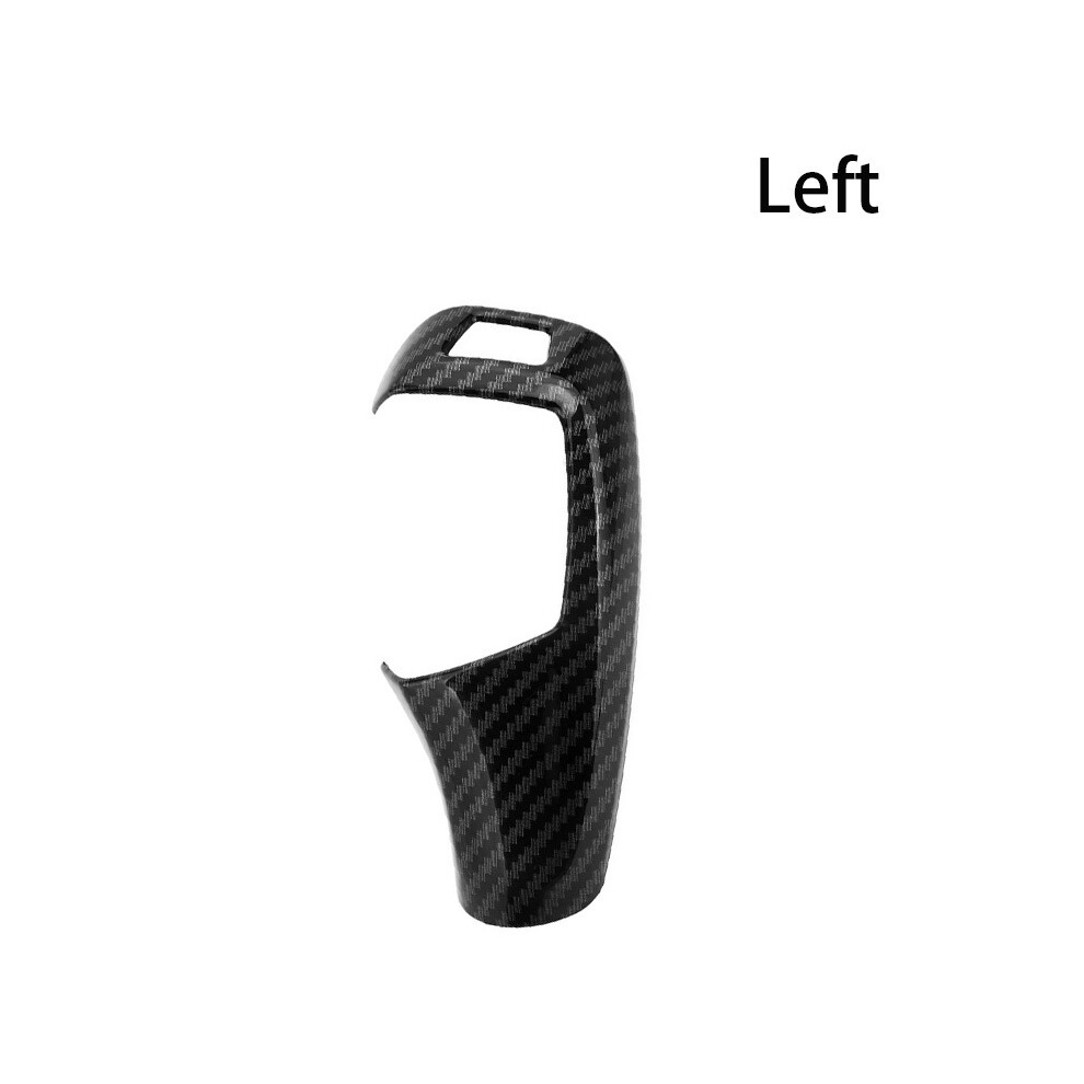 (Left Black) Carbon Fiber Style Car Gear Shift Knob Cover Trim Stickers For BMW 1 2 3 5 series X3 X4 X5 X6 F30 F10 F32 F25 F15 F16-image-OPC-PGD6ZJT-NEW