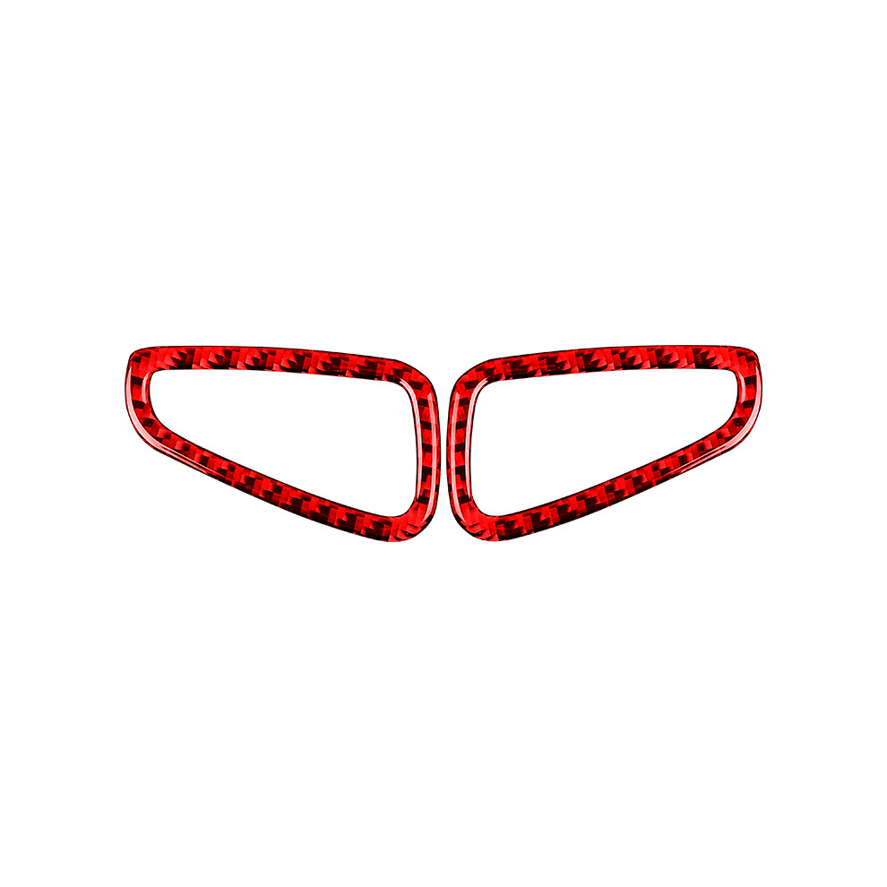 ( Carbon Fiber) For Chevrolet Camaro 2017-2022 Accessories Carbon Fiber Interior Car Instrument Air Vent Decorative Frame Cover Stickers Red 9160443705274