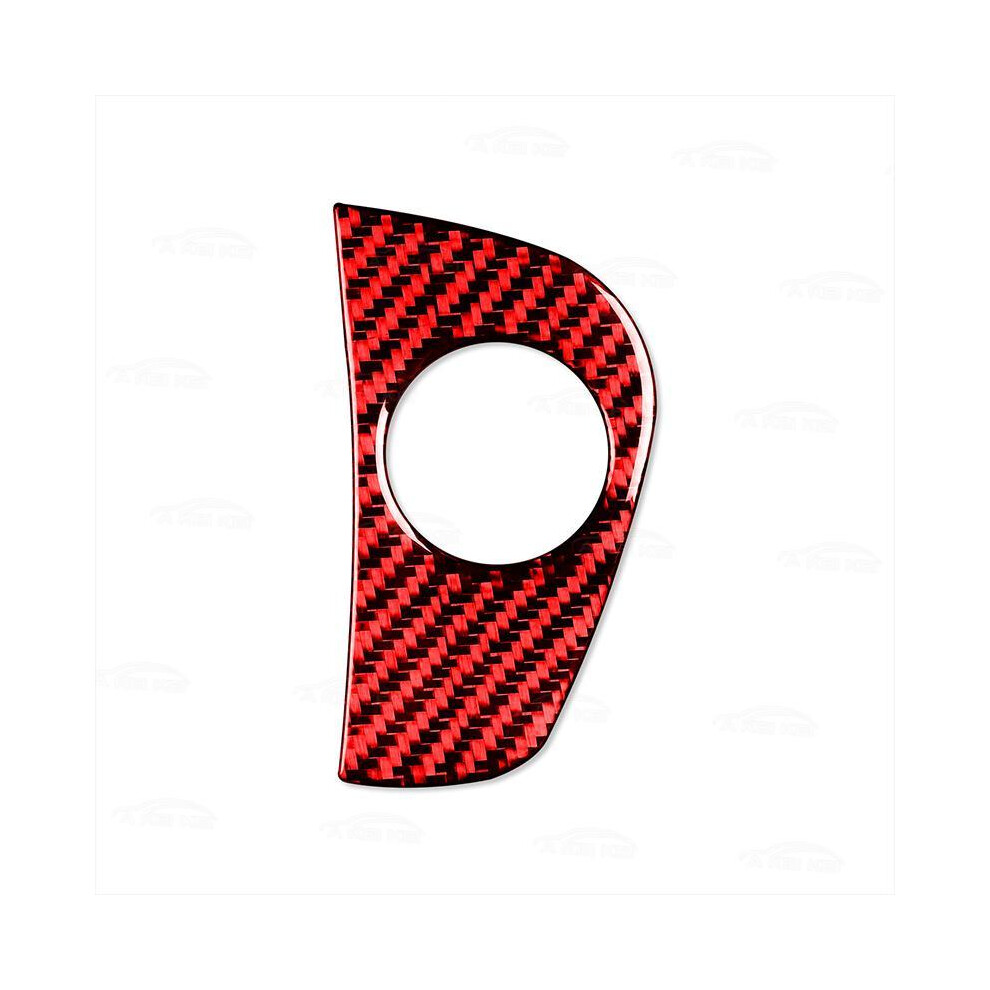 (Red) Carbon Fiber Start Switch Trim For Subaru Forester Xv Crosstrek Wrx Sti 2015-2019 Red 9160443706196