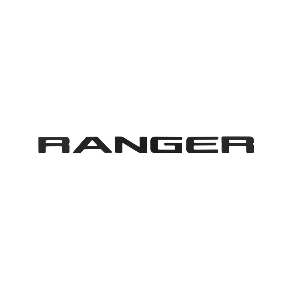 (, L For T8 Wildtrak) For Ford Ranger 2015-2021 Grille Top Logo Letter Grill Ranger 3D Emblem Original Size Abs Sticker With Glue Chromium Black 9160443686177