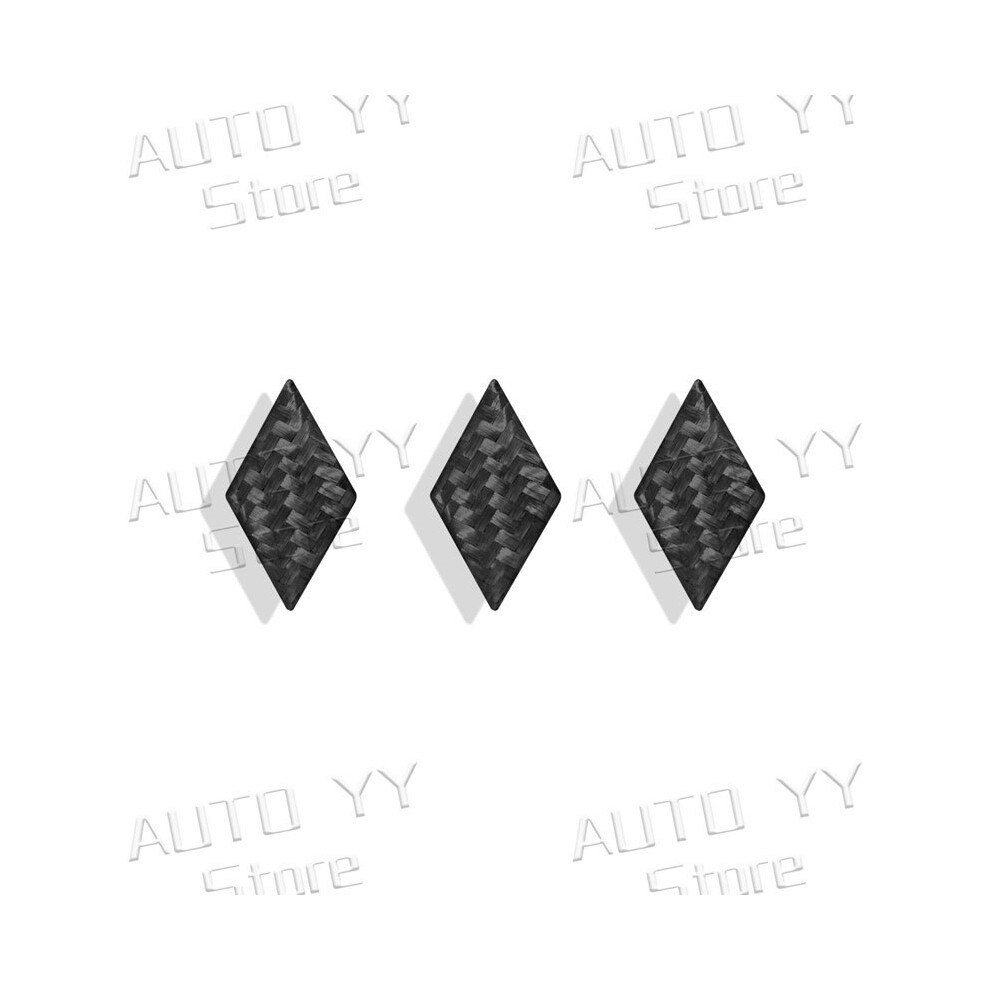(2) Auto Interior Carbon Fiber Car Steering Wheel Emblem Logo Cover Sticker For Mitsubishi Outlander Asx Ralliart Lancer 9160443697203