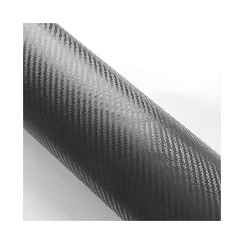 (3D Vinyl, 40X152cm) 3D Carbon Fiber Vinyl Car Wrap Film Waterproof Stickers Console Computer Laptop Skin Auto Motorcycle Access Black 9160443702792