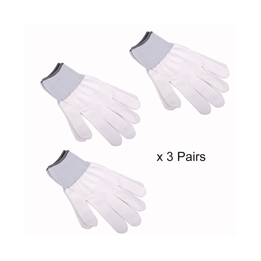 (3Pairs) Ehdispairs Vinyl Car Wrap Nylon Gloves Anti-Static Window Tint Work Gloves Carbon Fiber Film Install Protection Tools 9160443706455