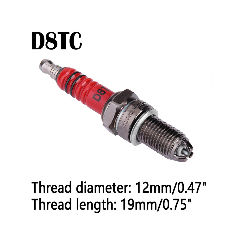 (D8tc, 1 Pcs) 1Pc Racing Spark Plug D8tc A7tc High Performance 3-Electrode Motorcycle Spark Plug For Honda Yamaha Thread Diameter 9160443676536