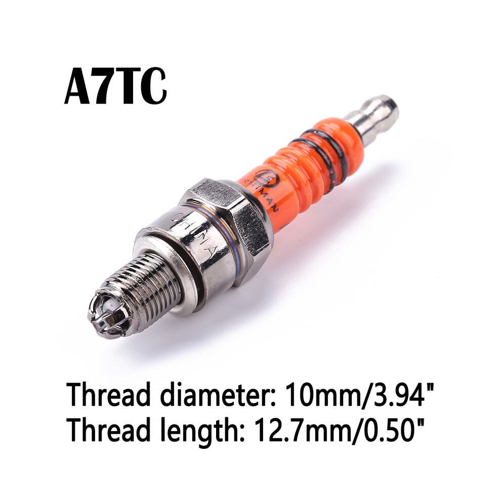 (A7tc, 2 Pcs) 1Pc Racing Spark Plug D8tc A7tc High Performance 3-Electrode Motorcycle Spark Plug For Honda Yamaha Thread Diameter 9160443676918