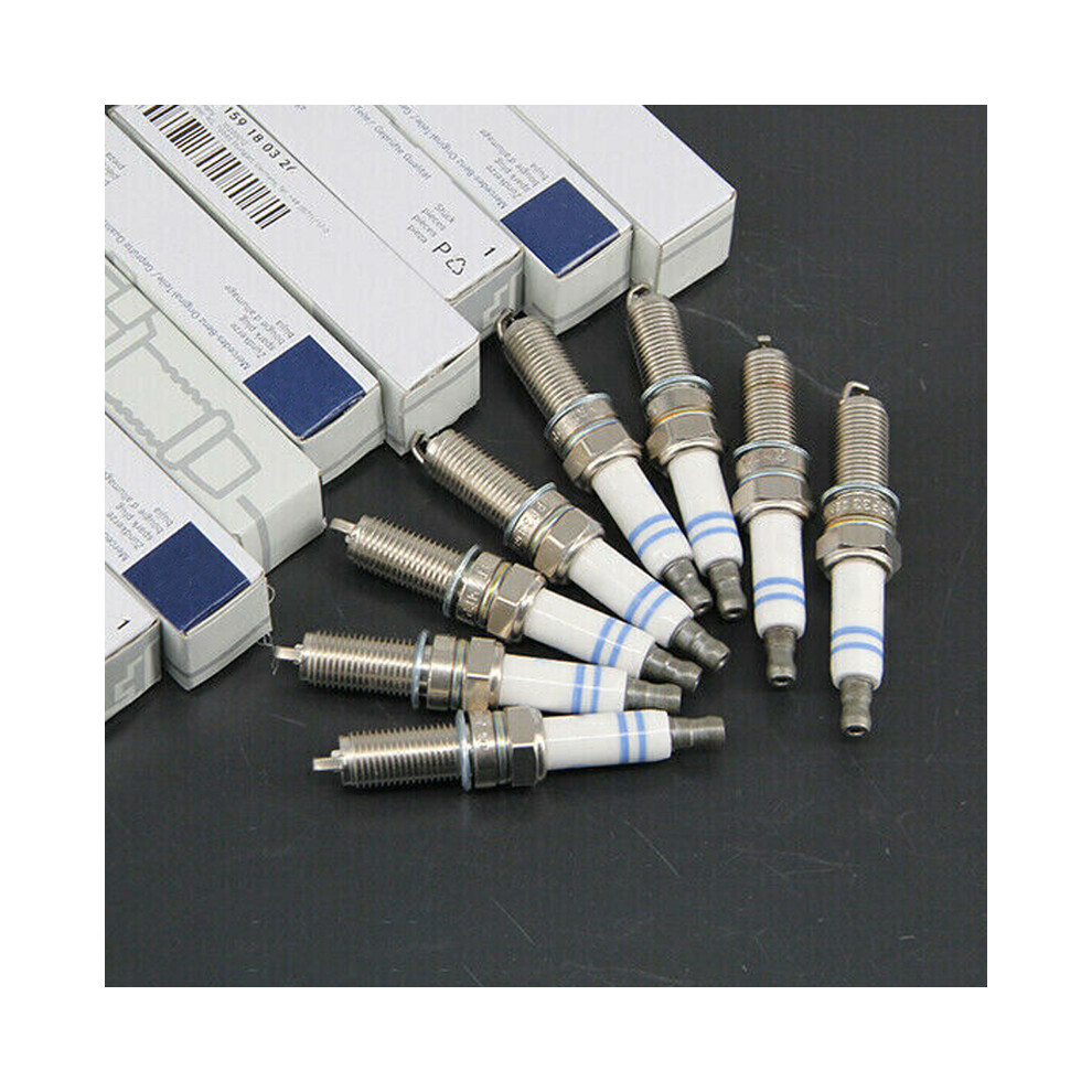 Set Of 8 Spark Plugs For Mercedes-Benz W203 W204 W211 W212 W164 W221 W463 S203 S204 S211 S212 C207 C209 C216 C219 A0041591803 9160443684081