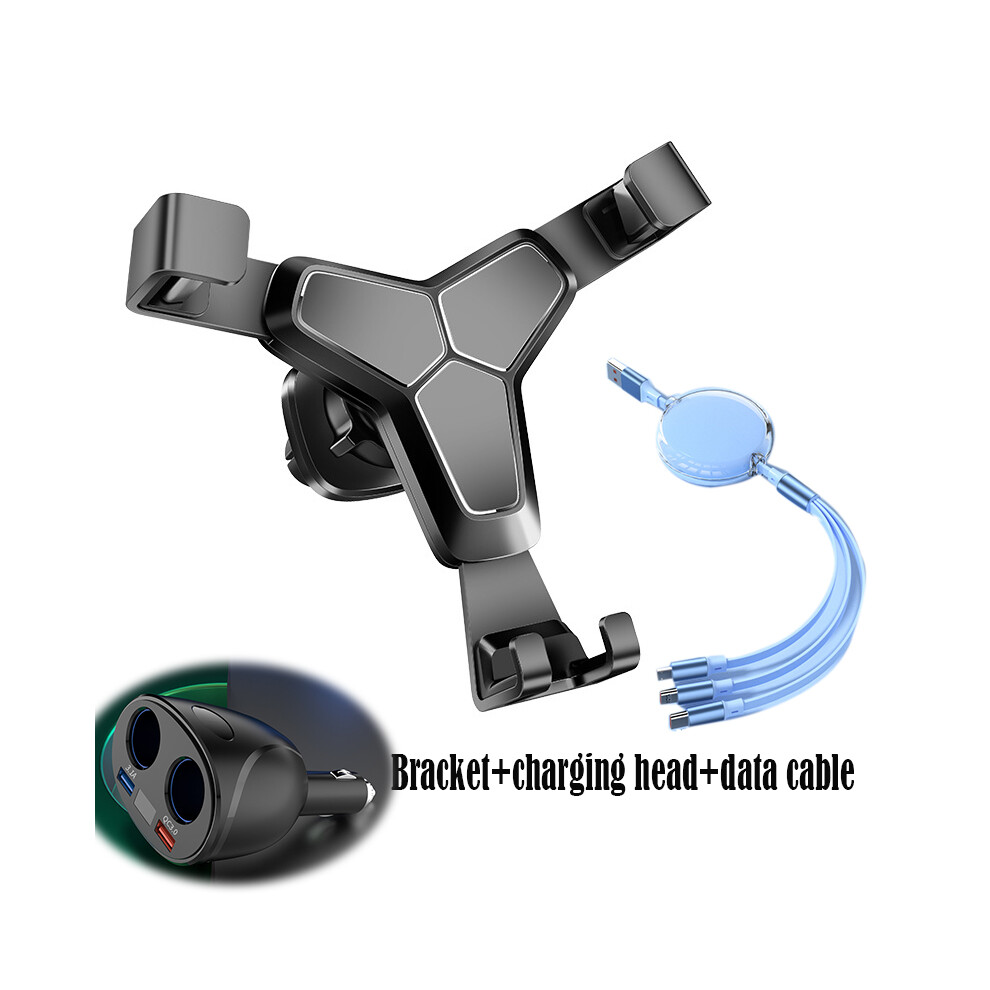 (-Blue) Car Mobile Phone Holder Setï¼Car Charger Cigarette Lighter Adaptor 120W Power Adapter Two Way Switch 12V/24V Car Power Black/Blue 9160443684432