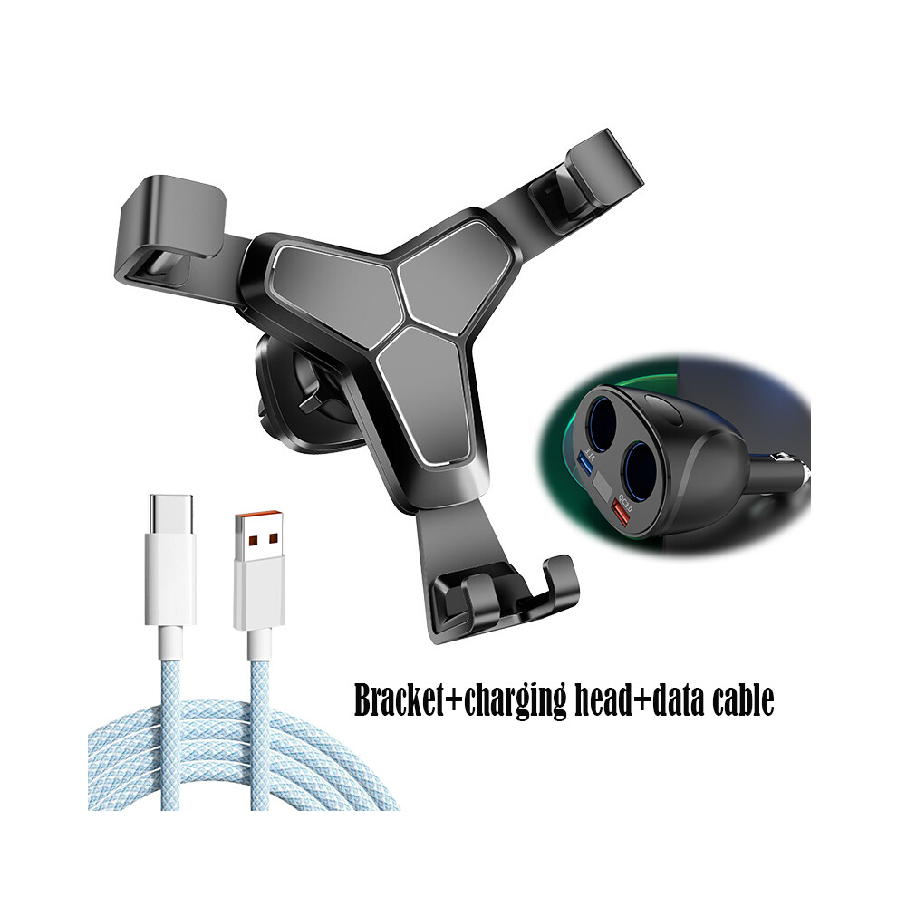 (-Sky Blue) Car Mobile Phone Holder Setï¼Car Charger Cigarette Lighter Adaptor 120W Power Adapter Two Way Switch 12V/24V Car Power Black/Sky Blue 9160443684241