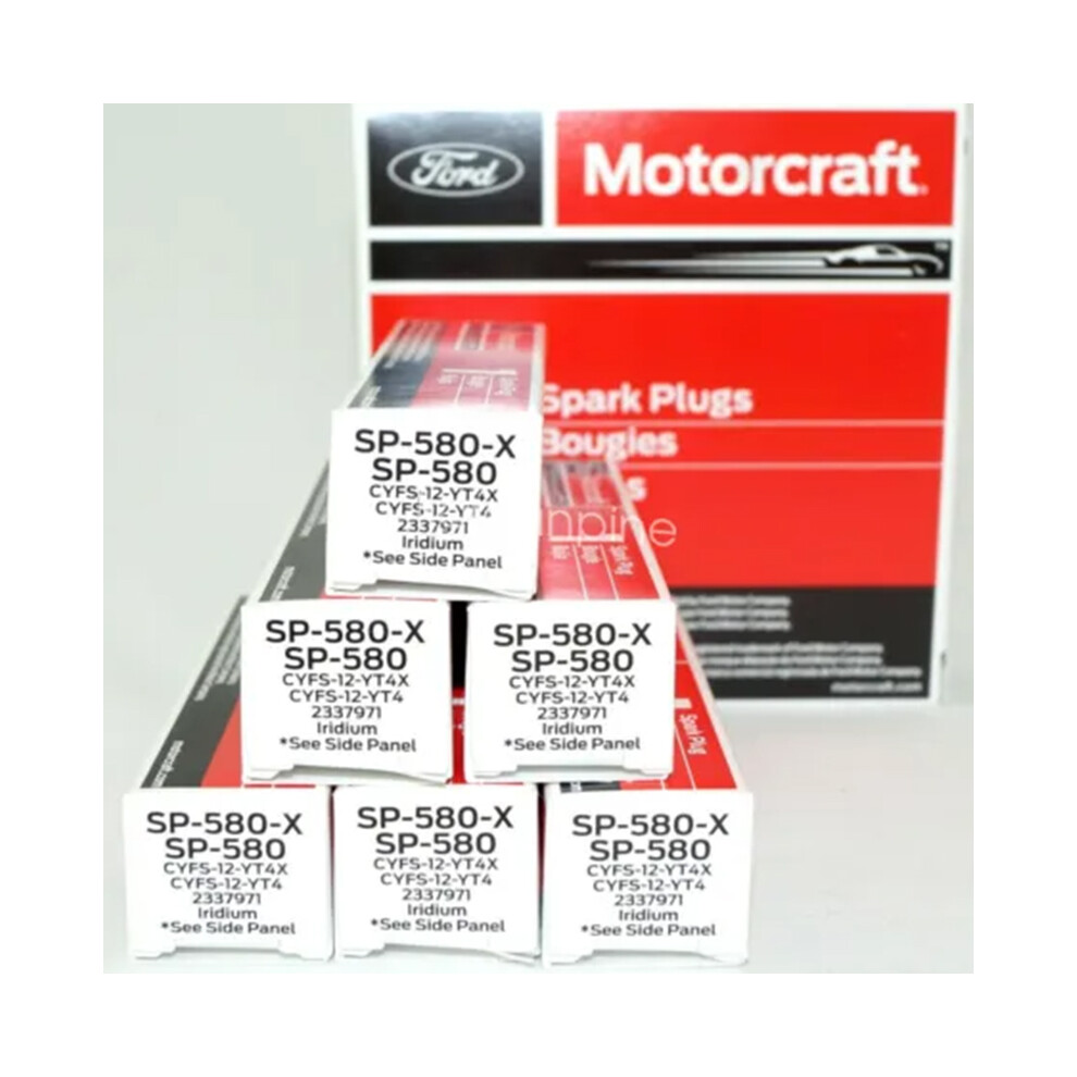 (SP580 6PCS) CYFS12YT4X SP580 Genuine Iridium Spark Plug For Motorcraft SP534 SP580X CYFS12YT4X