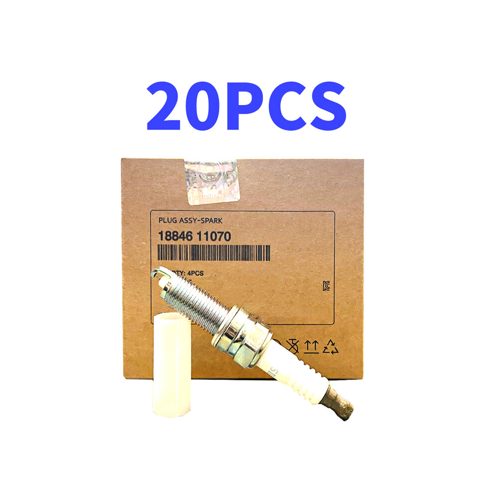 (20Pcs(Brown)) 18846-11070 Silzkr7b11 Iridium Spark Plug For Hyundai Elantra Santa Acura Sonata 8 18846 11070 Silzkr7b-11 1884611070 Brown 9160443685231