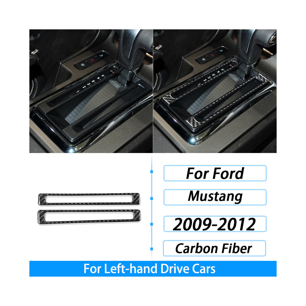 (21) For Ford Mustang 2009-2014 Carbon Fiber Gear Shift Dashboard Air Outlet Window Lift Steering Wheel Suit Car Interior 9160443716041