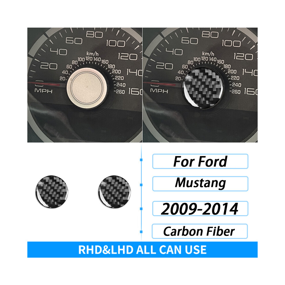 (22) For Ford Mustang 2009-2014 Carbon Fiber Gear Shift Dashboard Air Outlet Window Lift Steering Wheel Suit Car Interior 9160443707025