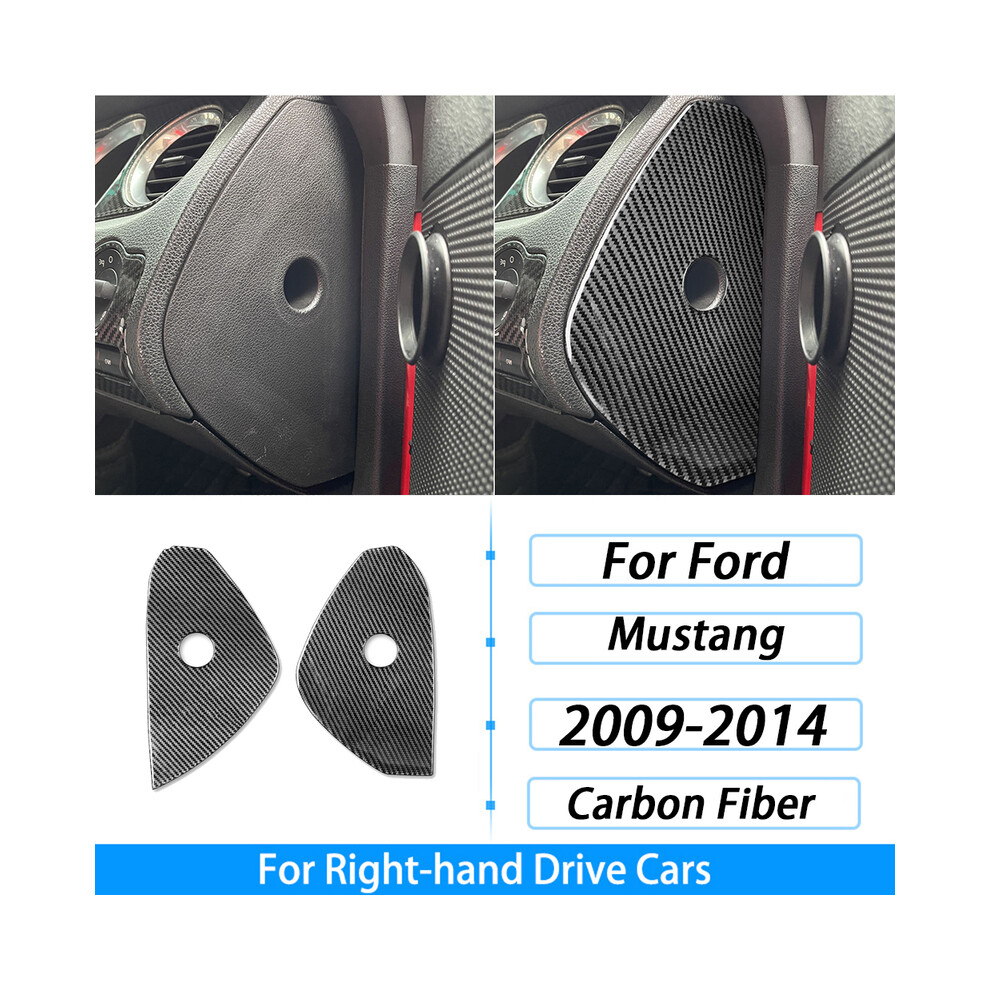 (28) For Ford Mustang 2009-2014 Carbon Fiber Gear Shift Dashboard Air Outlet Window Lift Steering Wheel Suit Car Interior 9160443726828