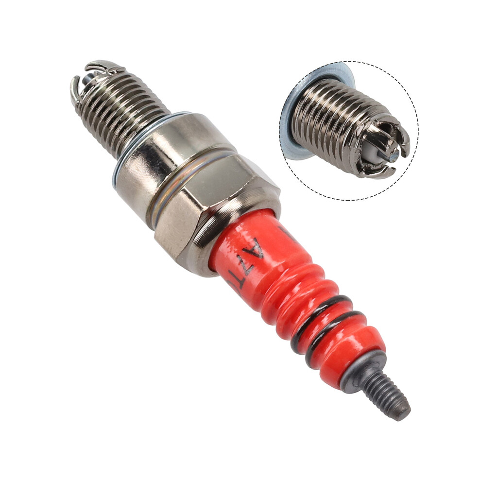 High Performance 3-Electrode Spark Plugs A7tc For 50Cc-150Cc Atv Motorcycle Corresponding Models A7tc Atrtc Cr6hsa 9160443676154