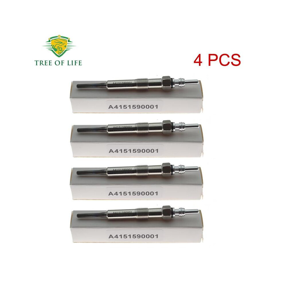 (4Pcs) 4X Glow Plugs 4.4V For Mercedes A-Class W176 B-Class W246 W242 Citan W415 Cla X117 X156 160 180 Cdi A4151590001 4151590001 9160443683305
