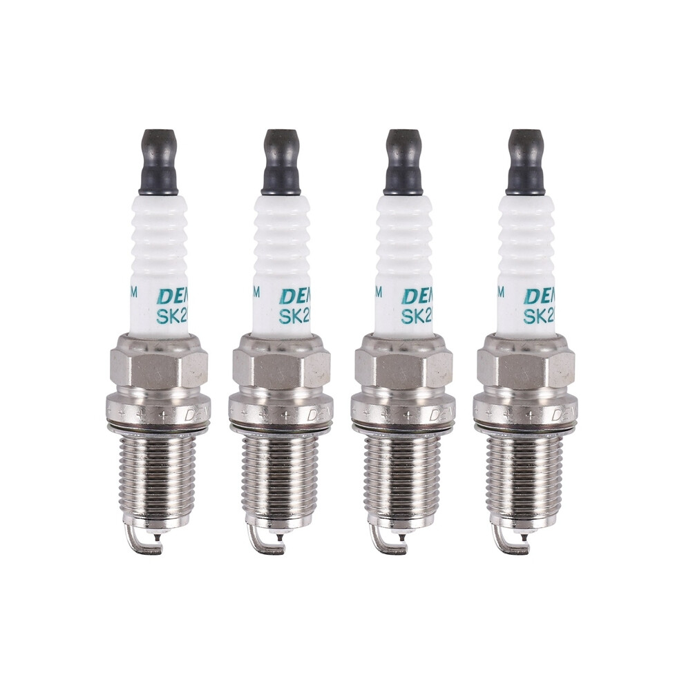 (White) 4X Iridium Spark Plugs 90919 Sk20r11 For Toyota Camry Rav4 Avalon White 9160443681042