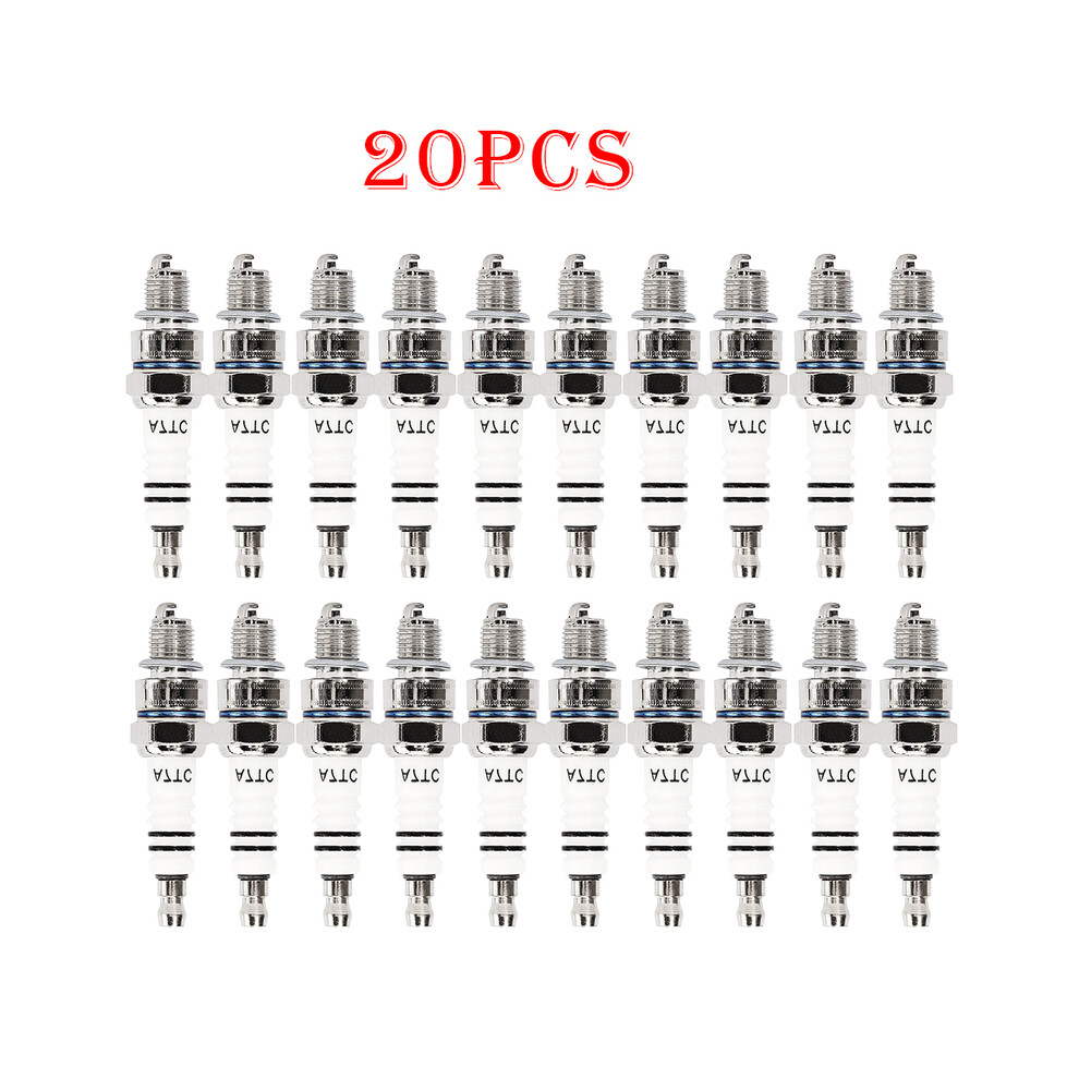 (20Pcs) Spark Plug A7tc For Gy6 50Cc-150Cc Atv Scooter Pit Dirt Pocket Bike Moped Go Kart Quad Buggy Taotao Buyang Roketa Sunl 9160443682322