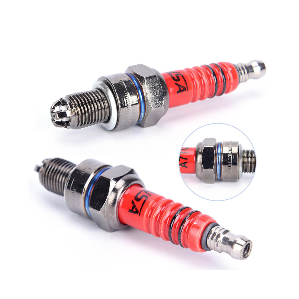 1Pc Spark Plug High Performance 3-Electrode For Gy6 Scooter Motorcycle Spark Plug Accessories 9160443677779
