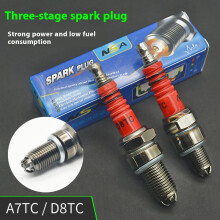 (A7TC) Thread Diameter Racing Spark Plug D8TC A7TC High Performance 3-Electrode Motorcycle Spark Plug for Honda Yamaha