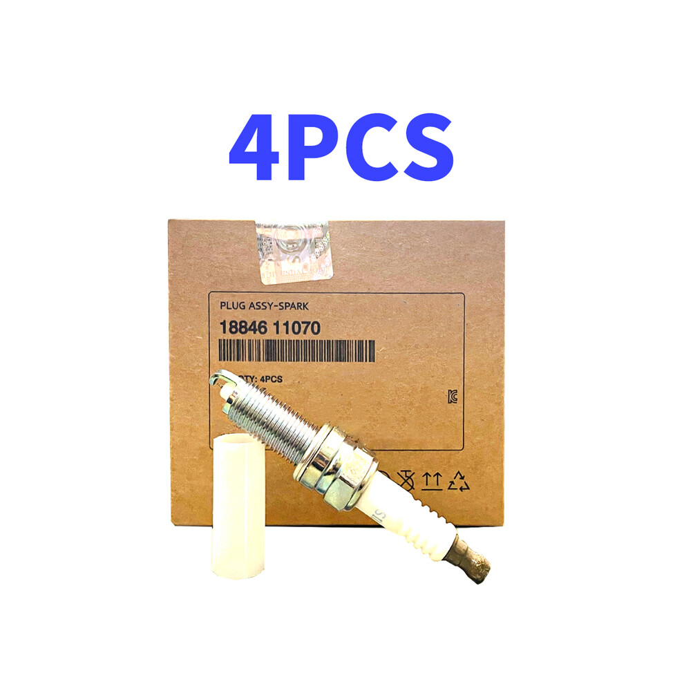(4Pcs(Brown)) 4Pcs 18846-11070 Iridium Spark Plug For Hyundai Sonata 8 Elantra Gensis Santa Fe Tucson Acura 1884611070 Silzkr7b11 Brown 9160443676680