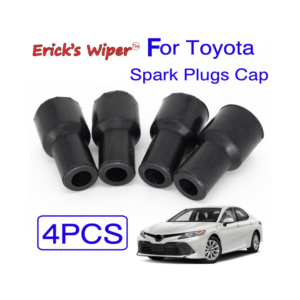 Erick's Wiper 4Pcs/Set Spark Plugs Cap Connector Ignition Coil Plug Tip Cover For Toyota Yaris Vios Camry Corolla Prius 9160443676741