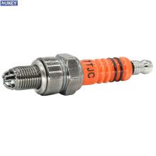 For Honda CR-F XR TRX CMT Suzuki DR-Z Yamaha Kawasaki Peugeot Engine Motorcycle ATV Quad Scooter Spark Plug 3Electrode