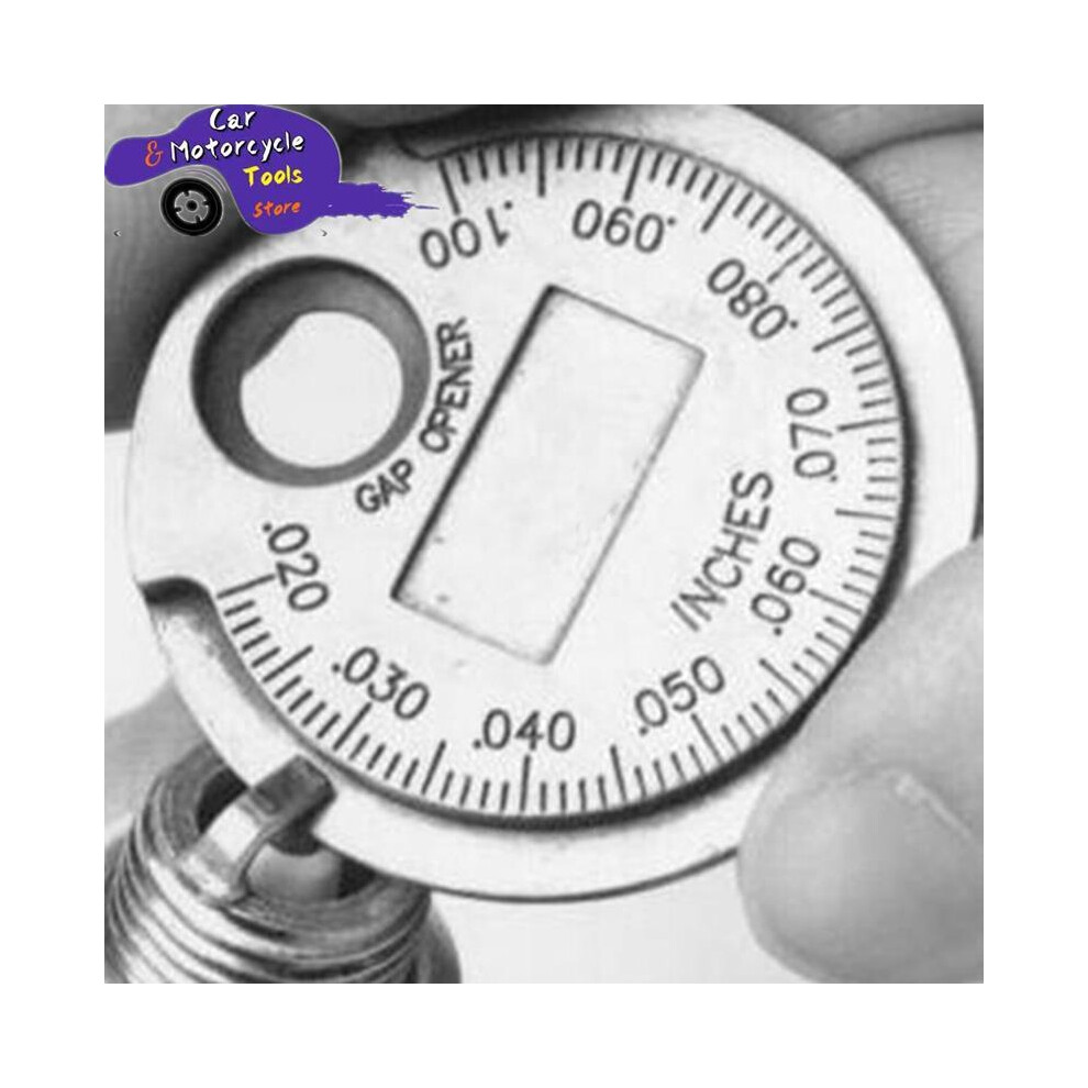 1Pc Coin- Type 0.6-2.4Mm Spark Plug Gap Gauge Measurement Tool Range Spark Plug Gage Caliber Measuring Tool 9160443676789