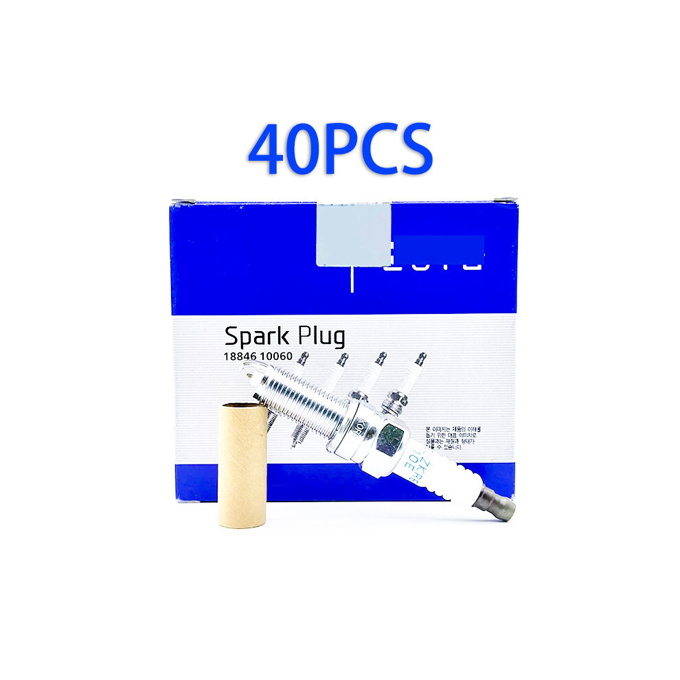 (40Pcs(Blue)) 4Pcs 18846-10060 Silzkr6b10e Spark Plug For Hyundai I30 Ix35 Ix40 Kia Rio Soul Accent Veloster Solaris 18846 10060 Blue 9160443685859