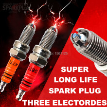 2PCS SUPER 3pcs electrodes Motor Racing A7TC Spark Plug For GY6 CR7HIX CR7HSA C7HSA A7RTC A7TC UF22 CR6HSA C5HSA C6HSA