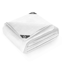 Keplin Waterproof Tarpaulin Cover Sheet 100 GSM 3X4 Clear Mesh