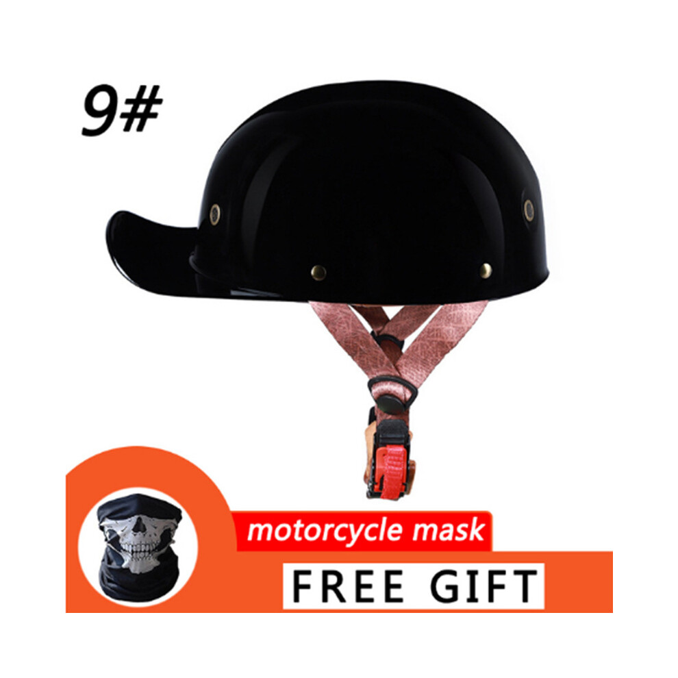(M, Dark Grey) Motorcycle Helmet Retro Riding Helmet Scooter Personalized Baseball Cap Half Helmet For YAMAHA KTM Duke 125/200 Duke-image-OPC-PGD7BW9-NEW