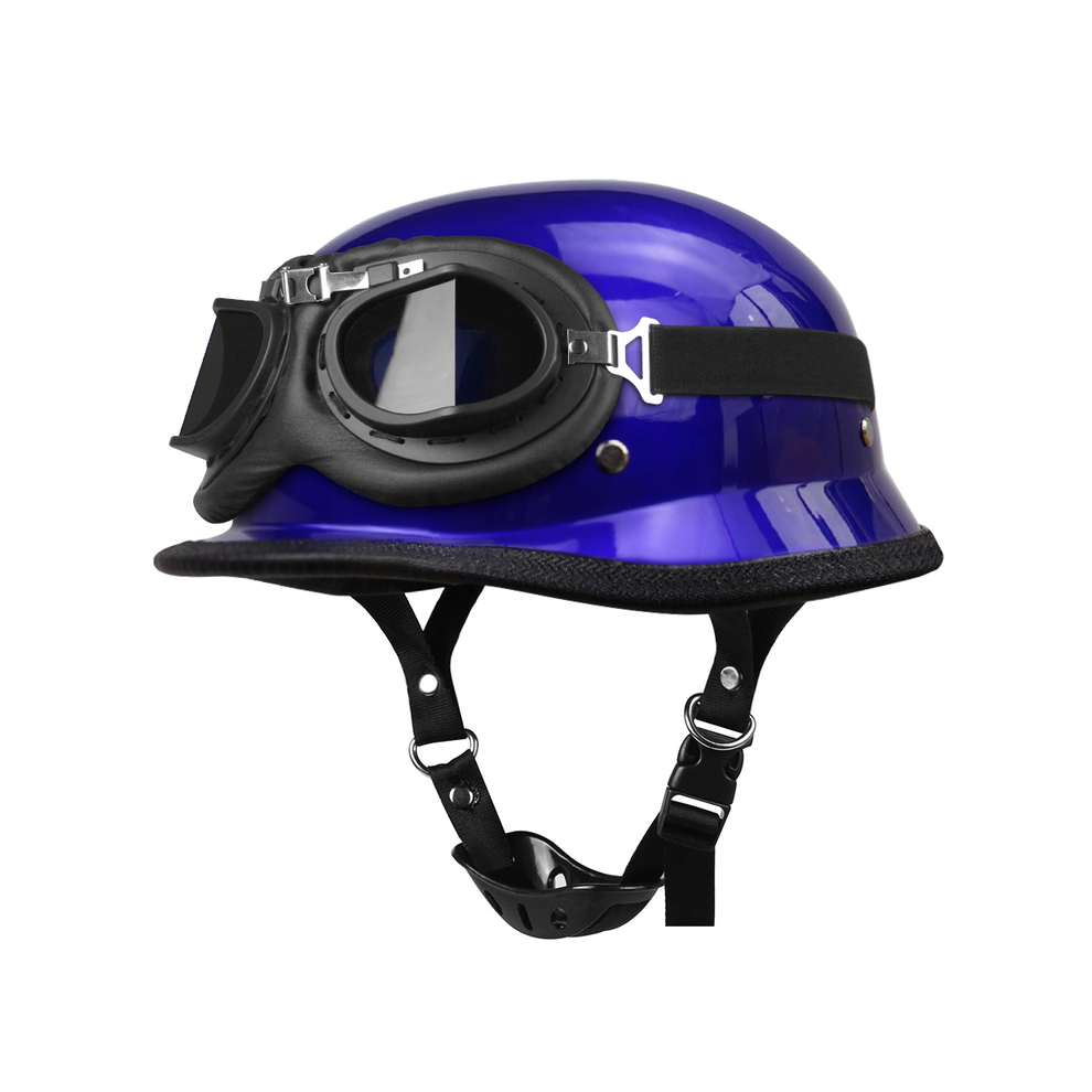 (M, 307-Glasses Blue) Retro Motorcycle Helmet Moto Helmet Scooter Vintage Half Face Biker Motorbike Crash Moto Helmet Casco Moto    Motorcycle-image-OPC-PGD7C72-NEW