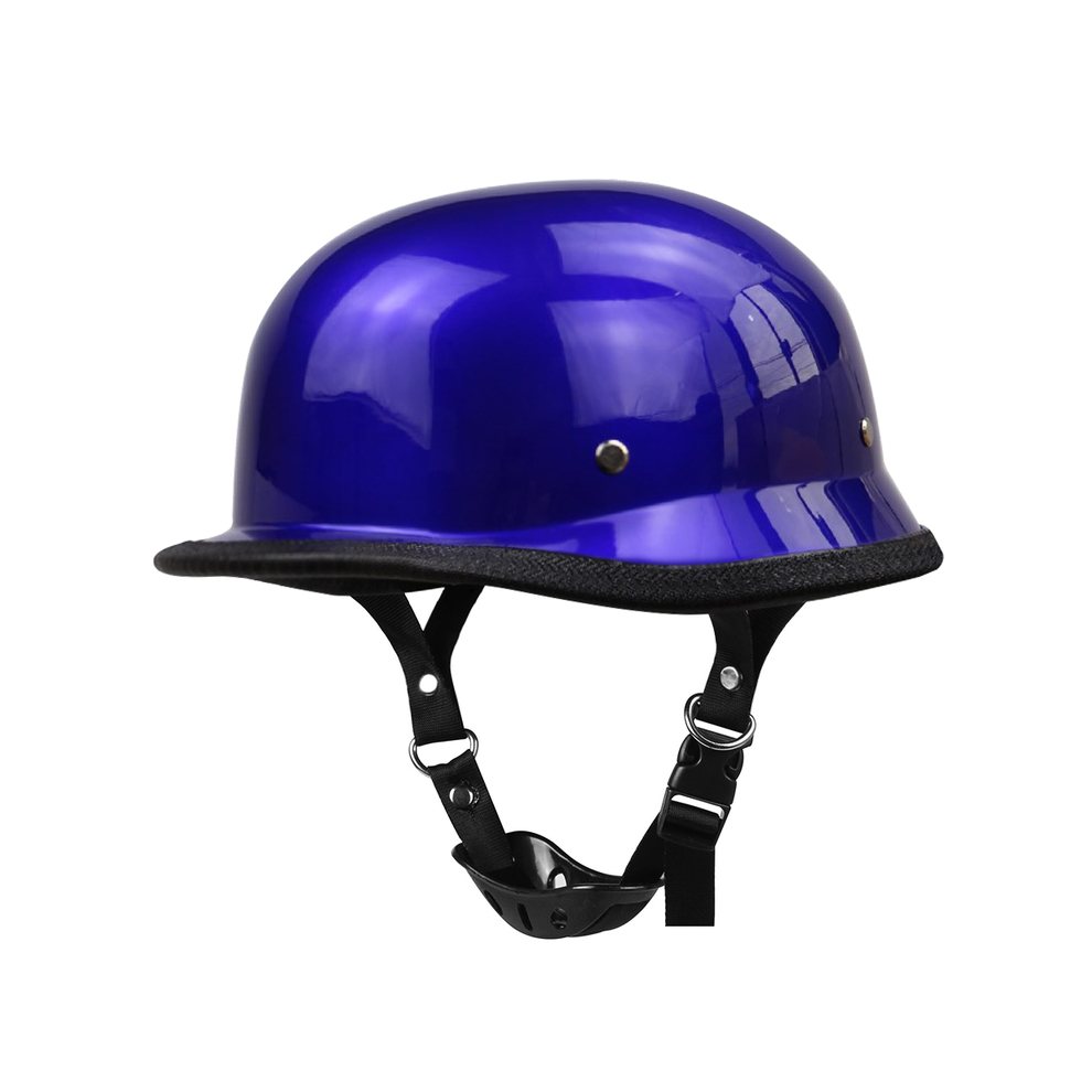 (M, Helmet) Retro Motorcycle Helmet Moto Helmet Scooter Vintage Half Face Biker Motorbike Crash Moto Helmet Casco Moto Motorcycle Blue 8130375946817