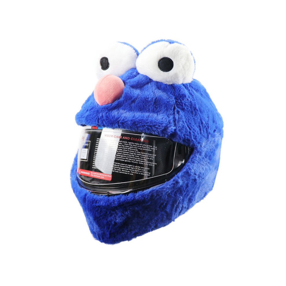 (Beige) Motorcycle Helmet Cover Cartoon Plush Helmets Hat With Crazy Large Flexible Ears Funny Helmet Protective Case For Riding-image-OPC-PGD7C8X-NEW