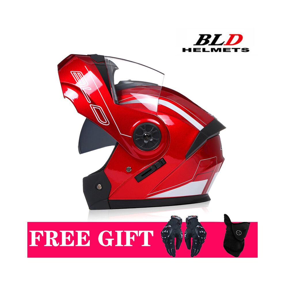 (XL, 6) DOT Approved Personalised Motorcycle Full Face Helmet Men Women Safety Downhill Motocross Racing Modular Flip Up Casco-image-OPC-PGD7CGH-NEW