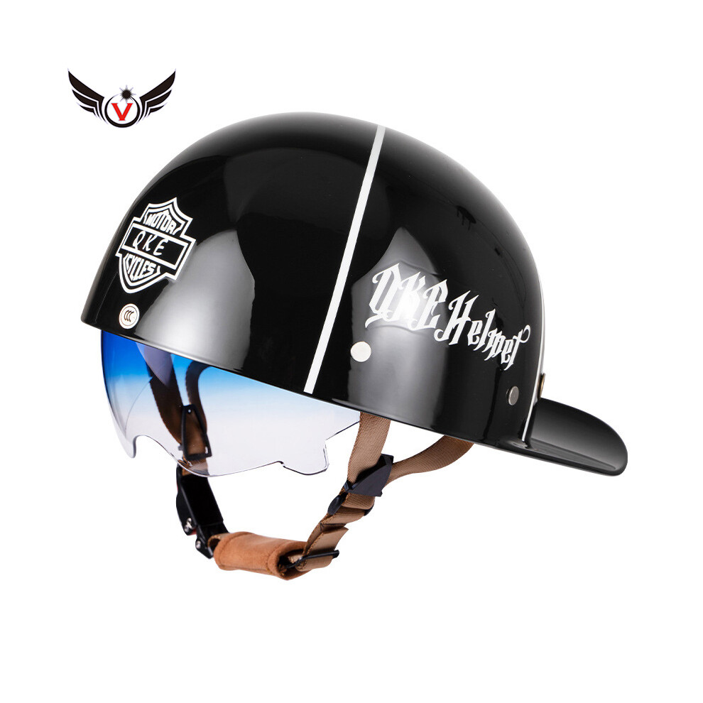 (XXL, 13) Motorcycle Helmet Electric Vehicle Riding Locomotive for Harley Retro Half Helmet Four Seasons Universal Helmet Helmet-image-OPC-PGD7CXH-NEW