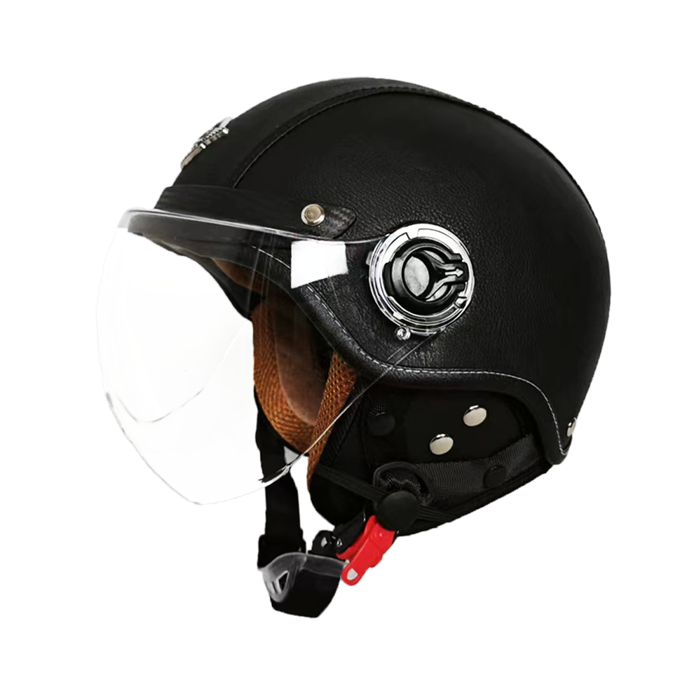 (XL, NO17) Moto Helmet Helmet And Safety Scooter Engine Modulable Casco De Seguridad Half Open Face Casco Retro Safety Half Face-image-OPC-PGD7DFG-NEW