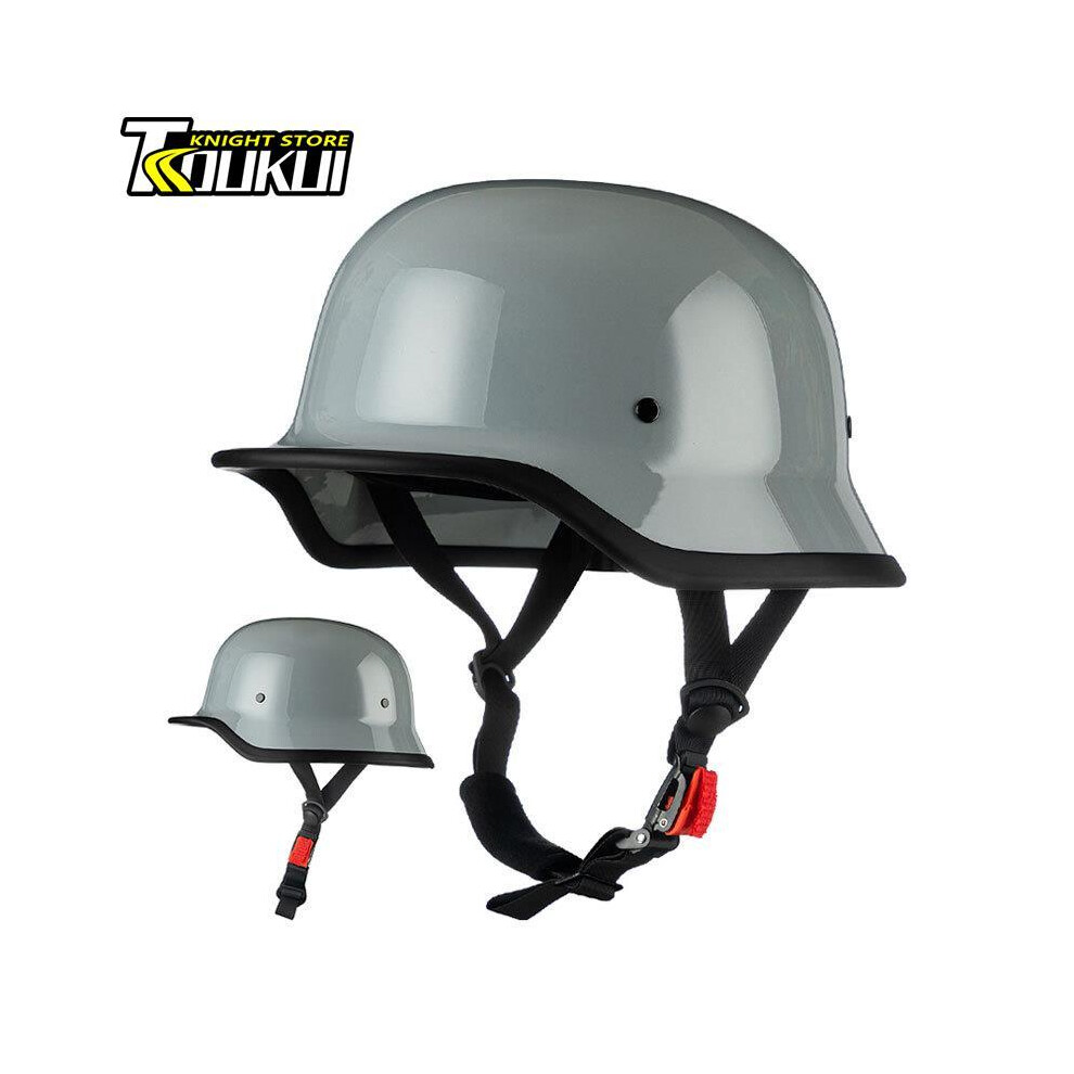 (L, M35-6) Dot Approved Motorcycle Helmet Abs Material Retro Moto Helmet Capacete De Moto Half Helmet Equipment German Tactical 8130375942529