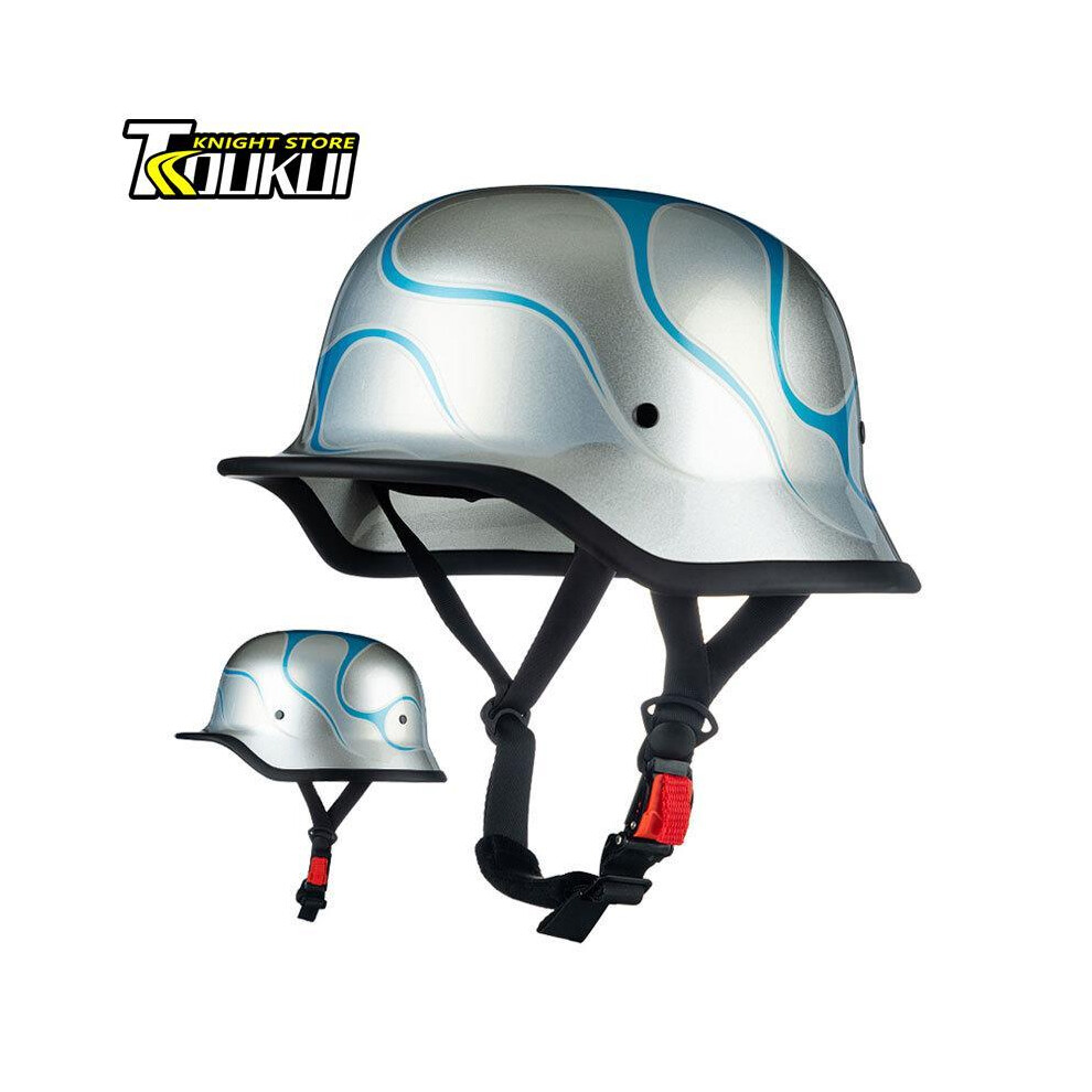 (Xl, M35-10) Dot Approved Motorcycle Helmet Abs Material Retro Moto Helmet Capacete De Moto Half Helmet Equipment German Tactical 8130375942772
