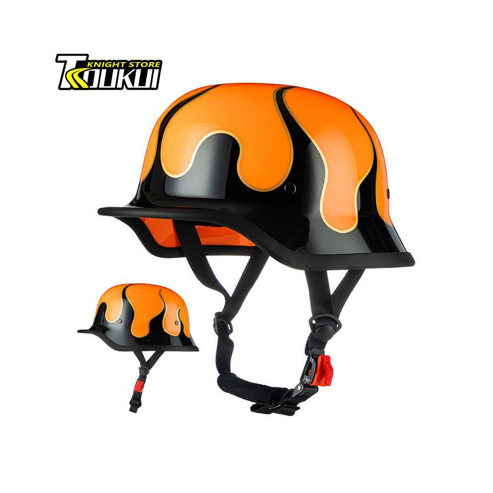 (Xl, M35-11) Dot Approved Motorcycle Helmet Abs Material Retro Moto Helmet Capacete De Moto Half Helmet Equipment German Tactical 8130375942802