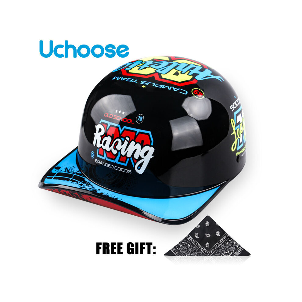 (M, 8) Adult Open Face Summer Retro Motorcycle Vintage Half Helmet Baseball Cap Helmets Children Riding Motocross Men Women-image-OPC-PGD7DQ2-NEW