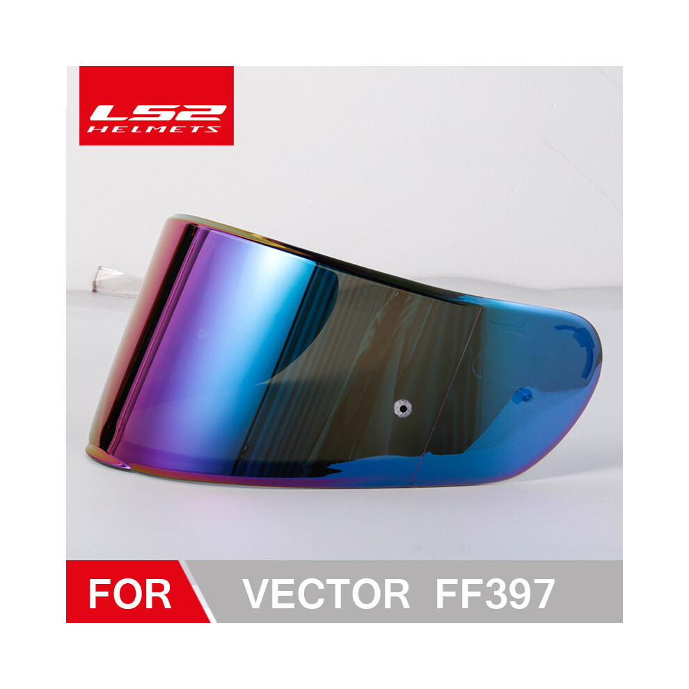 (Rainbow) LS2 FF397 FF801 Motorcycle Helmet Visor Clear Dark Smoke Multicolour Silver Shield Vizard Suitable for Ls2 VECTOR Helmets-image-OPC-PGD7F2S-NEW