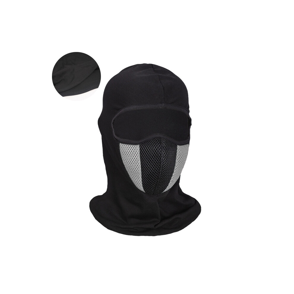 (White) Breathable Balaclava Motorcycle Full Face Mask Motorbike Mask Motocross Helmet Hood Moto Riding Neck Face Hood Moto White 8130375964804