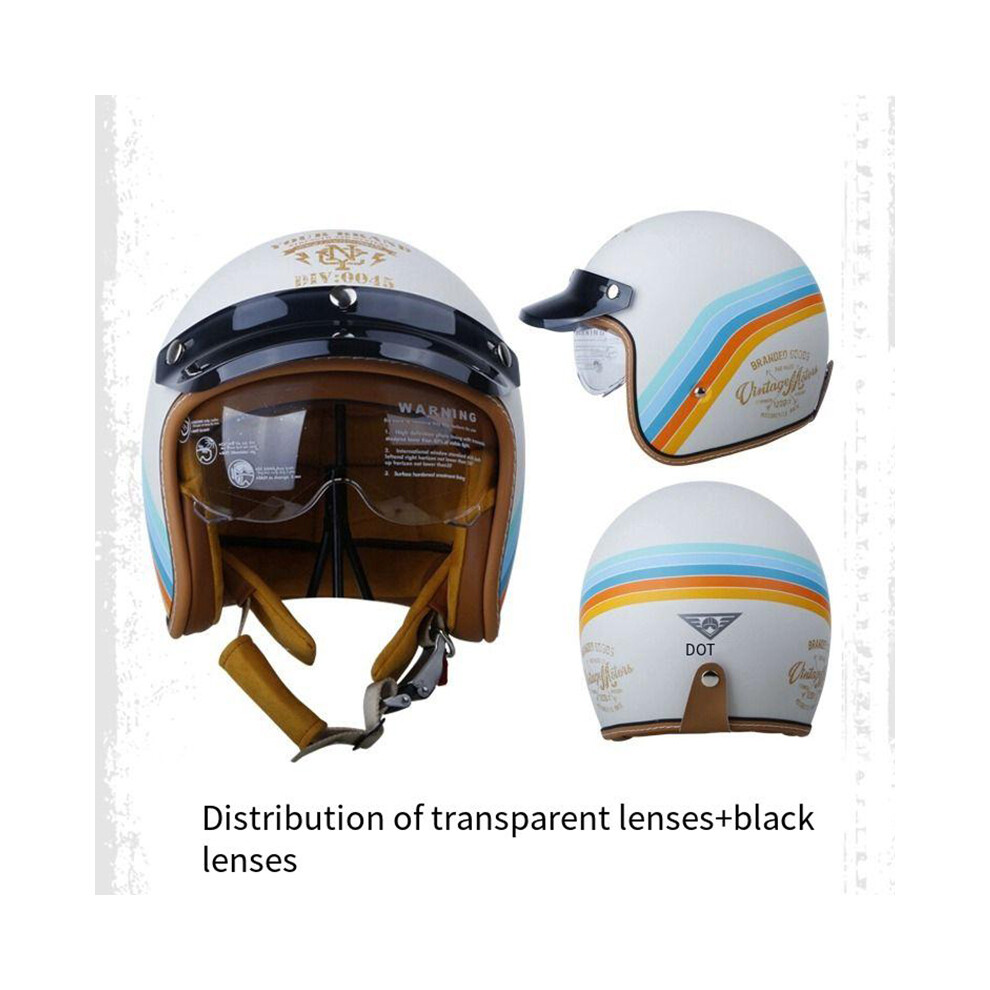(M, MT-5-6) Retro Harley-Davidson motorcycle Bluetooth helmet for men and women in summer four seasons sunscreen motorcycle personality-image-OPC-PGD7FFZ-NEW