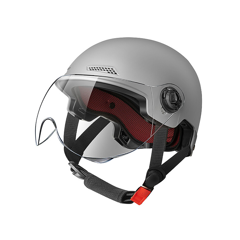 (Gray) 1pcs Motorcycle Helmet Men Woman Electric Riding Lens Helmet Four Seasons Comfortable Ventilation Adjustable Safety-image-OPC-PGD7G7D-NEW
